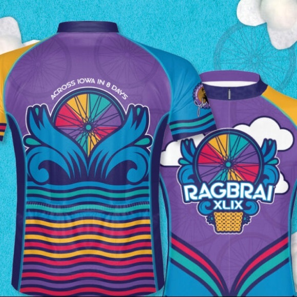 Primal Tops Primal Bike Jersey Ragbrai 222 Poshmark